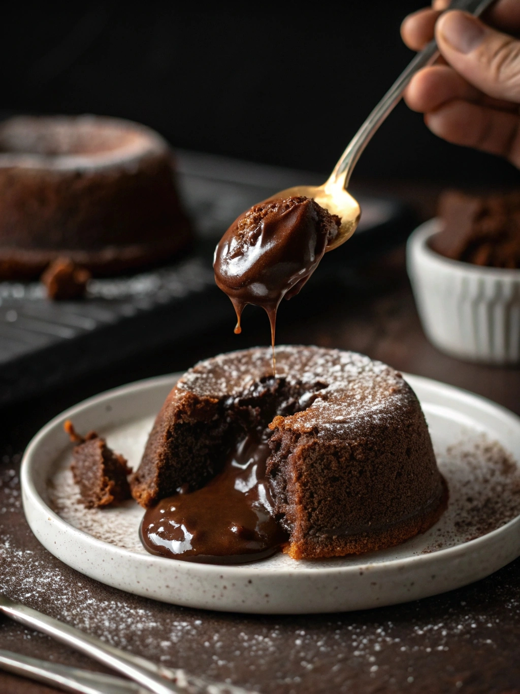 lava-cake-molten-center-close-up.jpg Molten center of chocolate lava cake