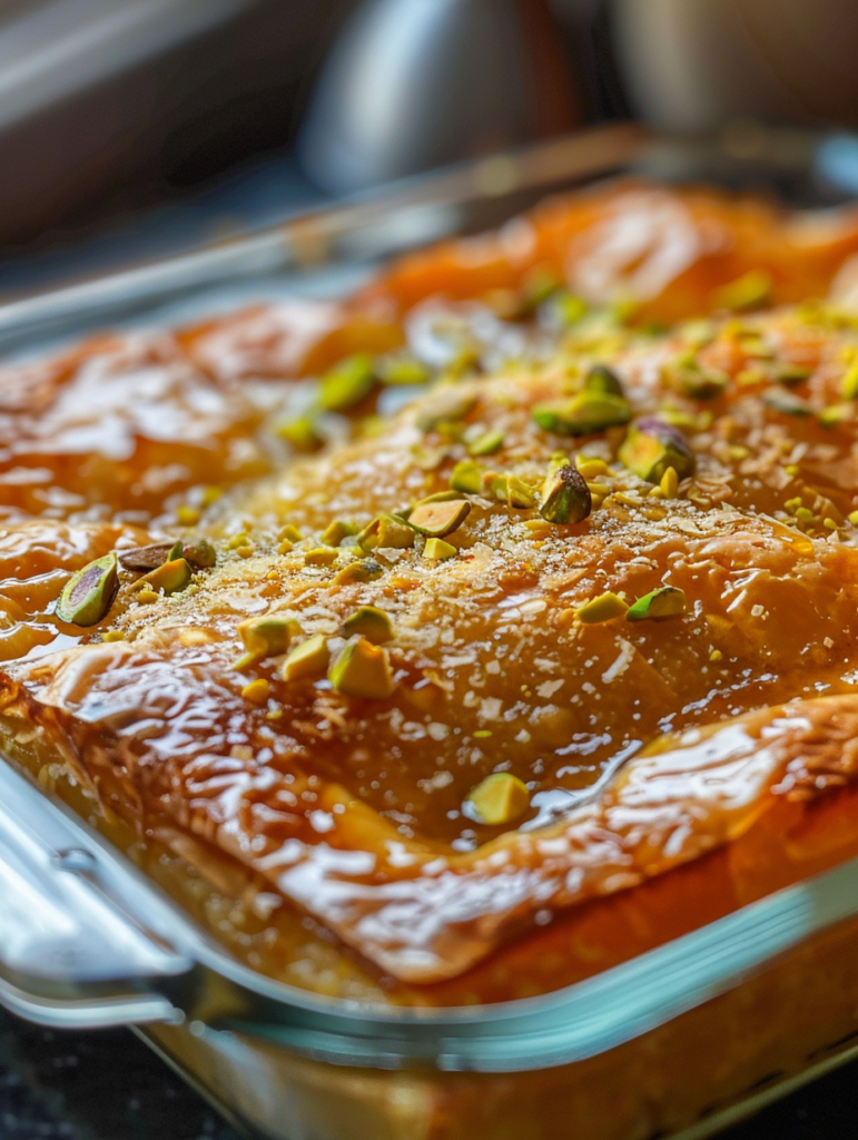 Baklava Bread Pudding: The Best Fusion Dessert You Must Try 7 baklava bread pudding ingredients on wooden board